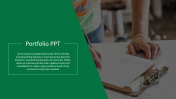 Portfolio Design PPT Template and Google Slides Themes